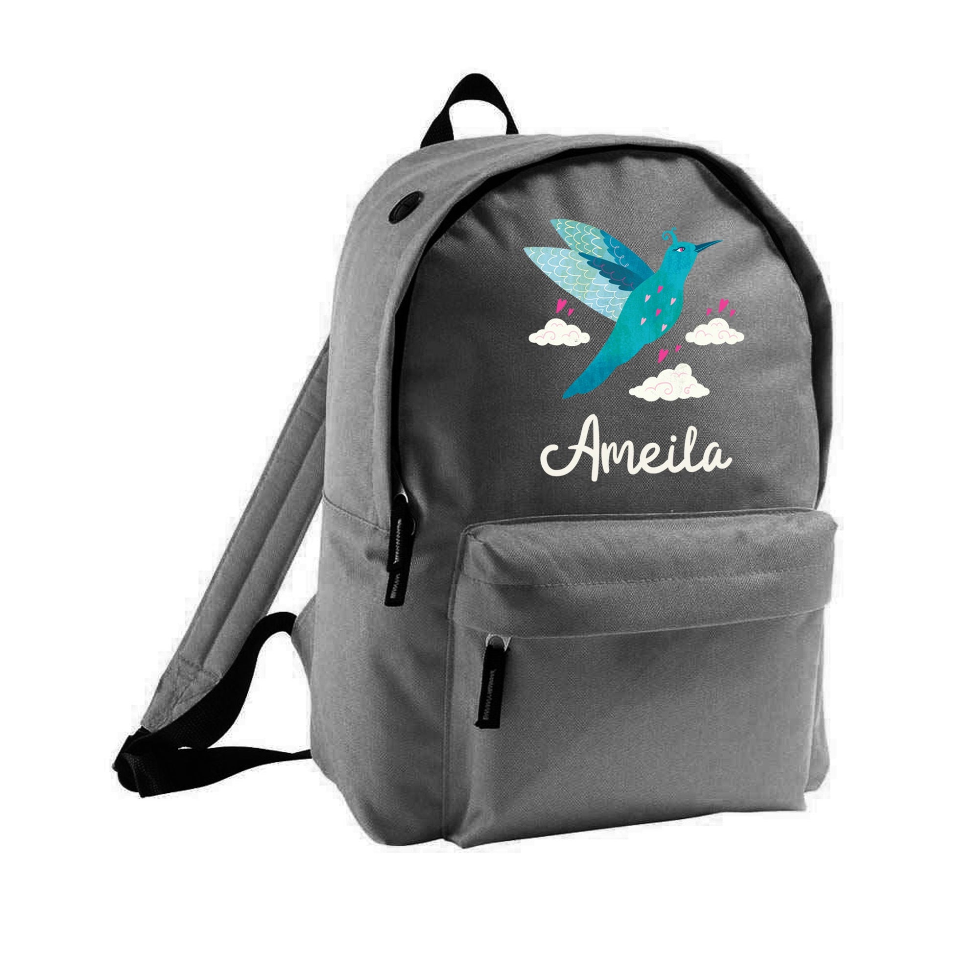 Personalised Blue Bird Design - Backpack