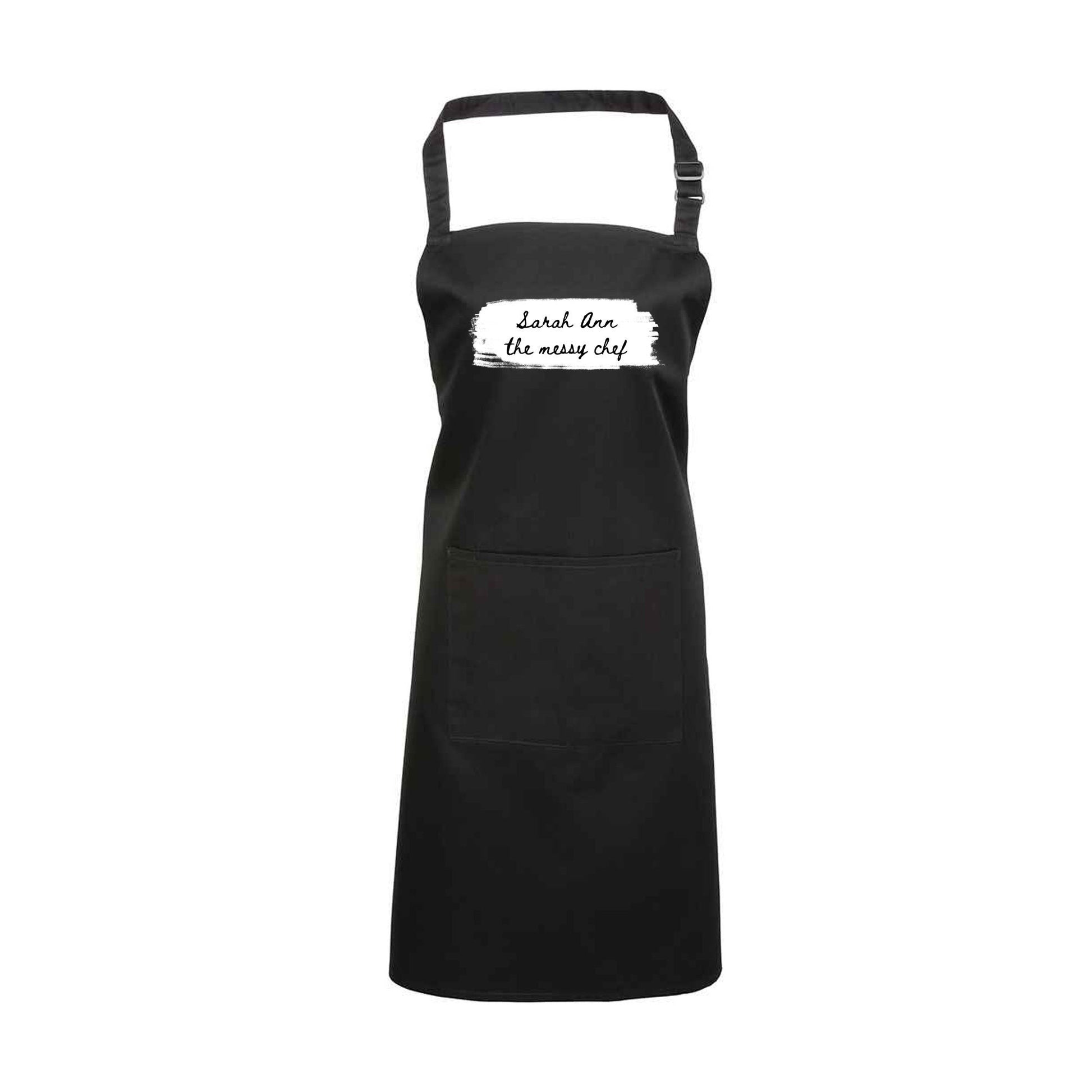 Personalised Apron - The Messy Chef- Name