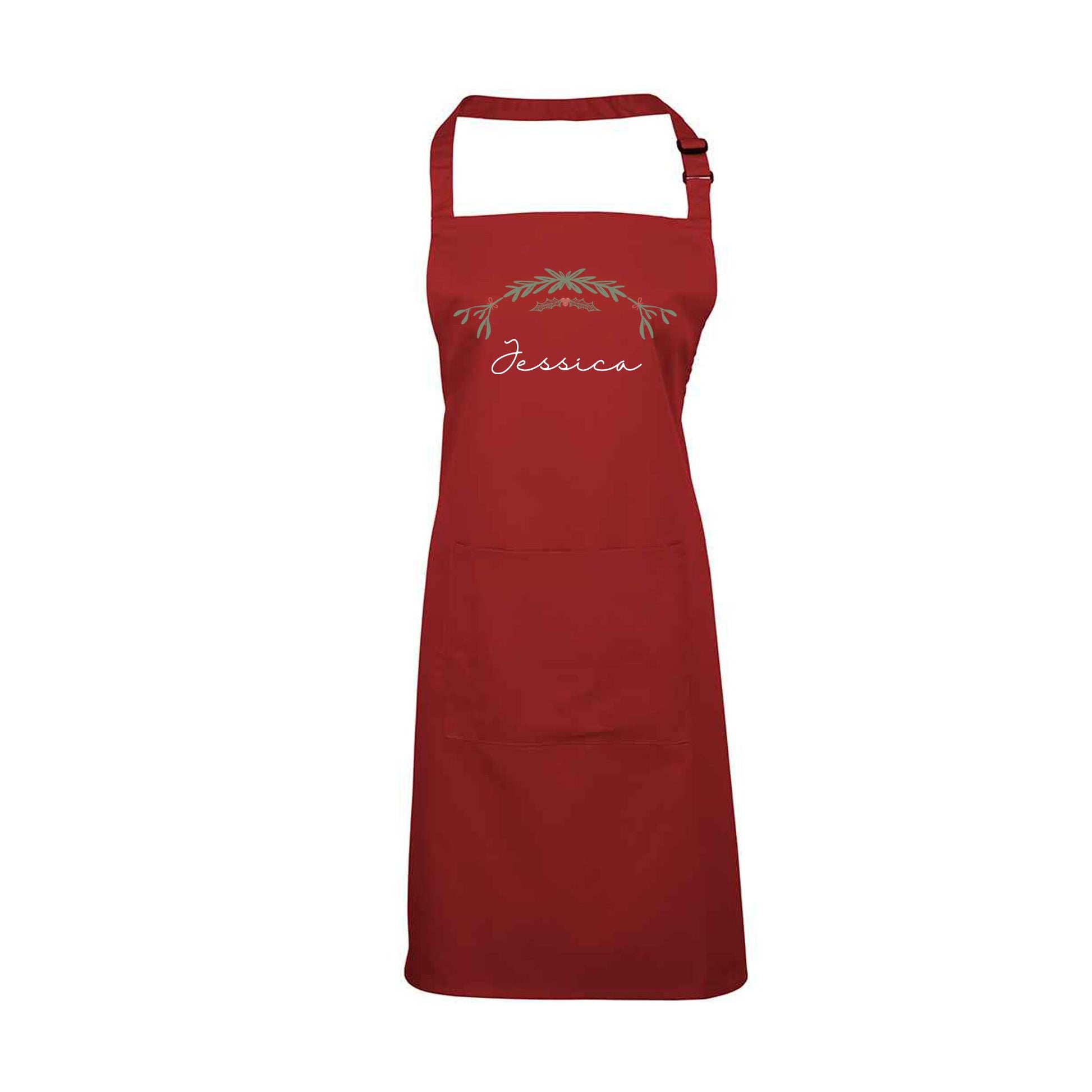 Personalised Apron - Wreath 1