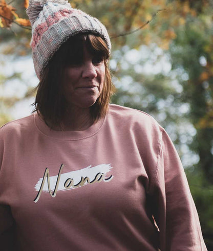 Nana dusty pink swoosh jumper