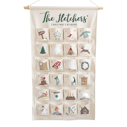 Forest Theme Christmas Advent Calendar with Woodland Animals