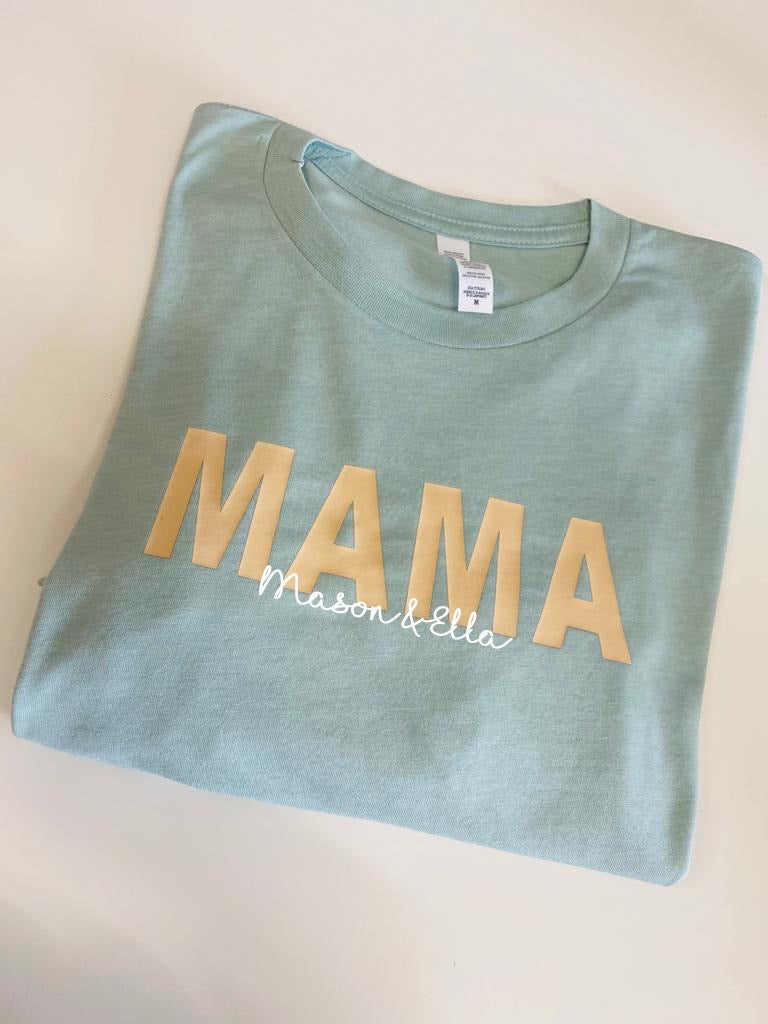 Sage mama T-shirt personalised