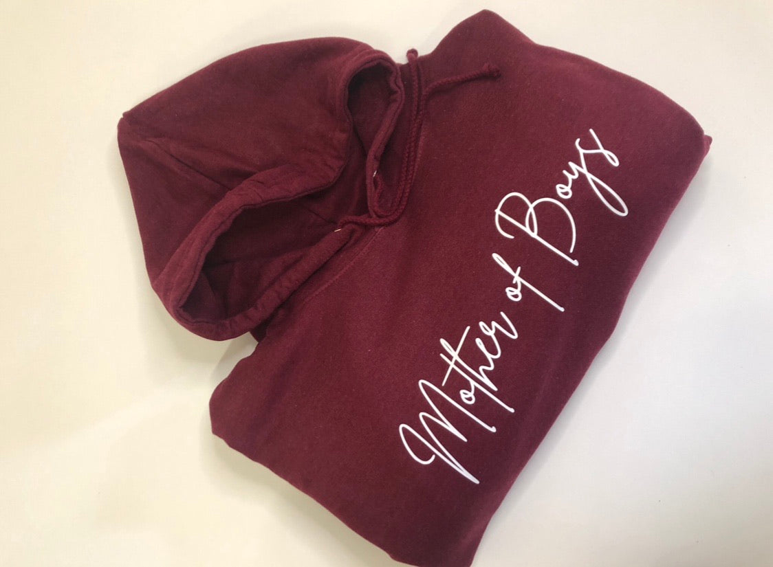 Mother of boys hoodie