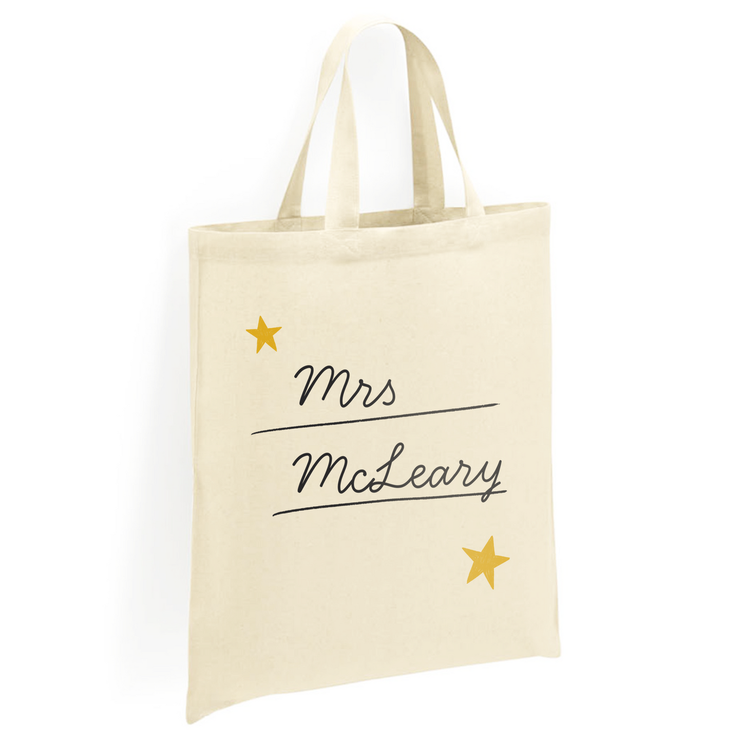 Teacher Name Gift Tote Bag